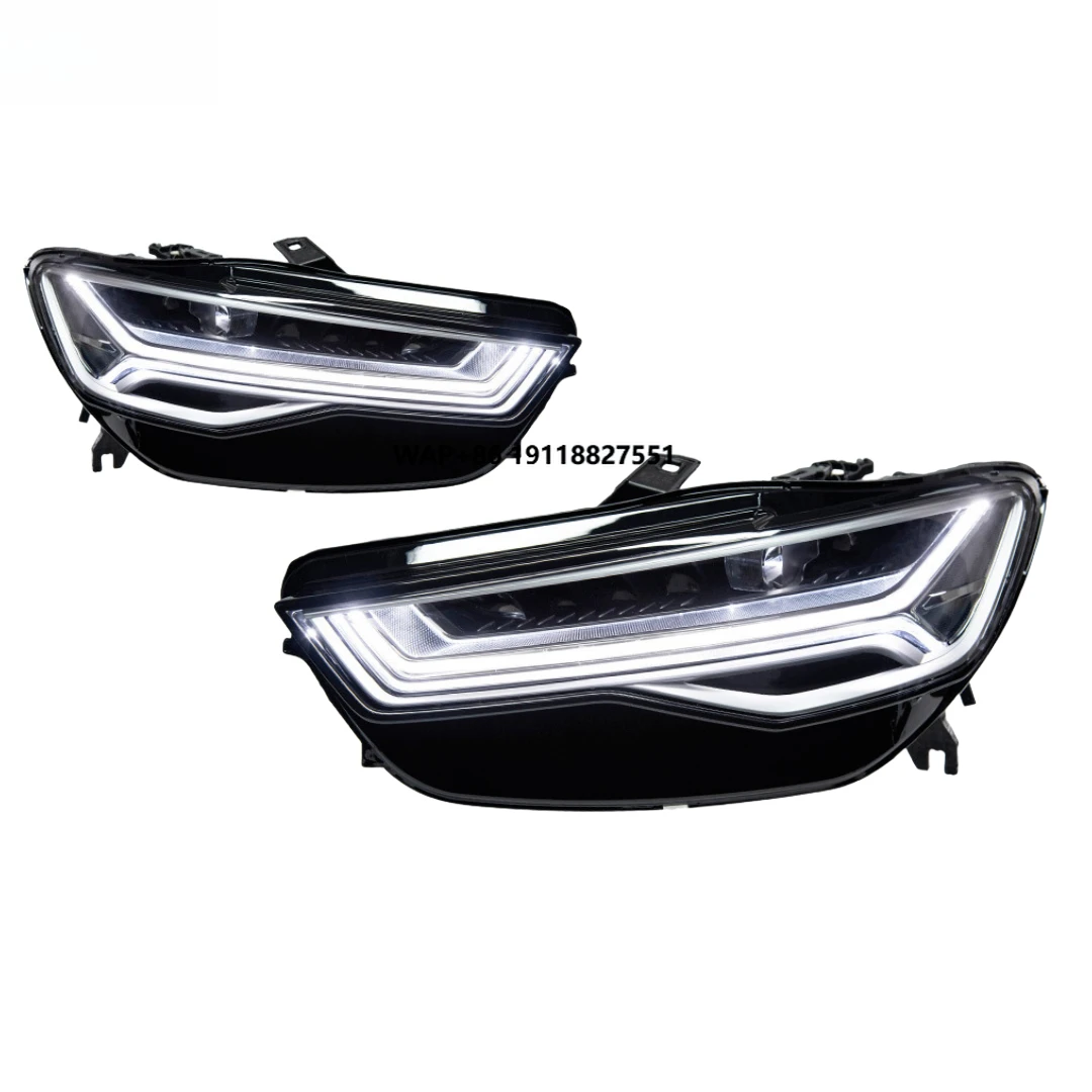 

Car Headlight Projector Lens A6 A6 C7 2016-2018 12V New LED Headlights with DRL Automotive Accessory
