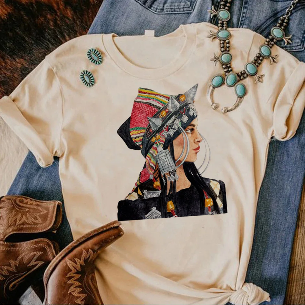 Amazigh Tee women streetwear summer top female 2000s comic clothes