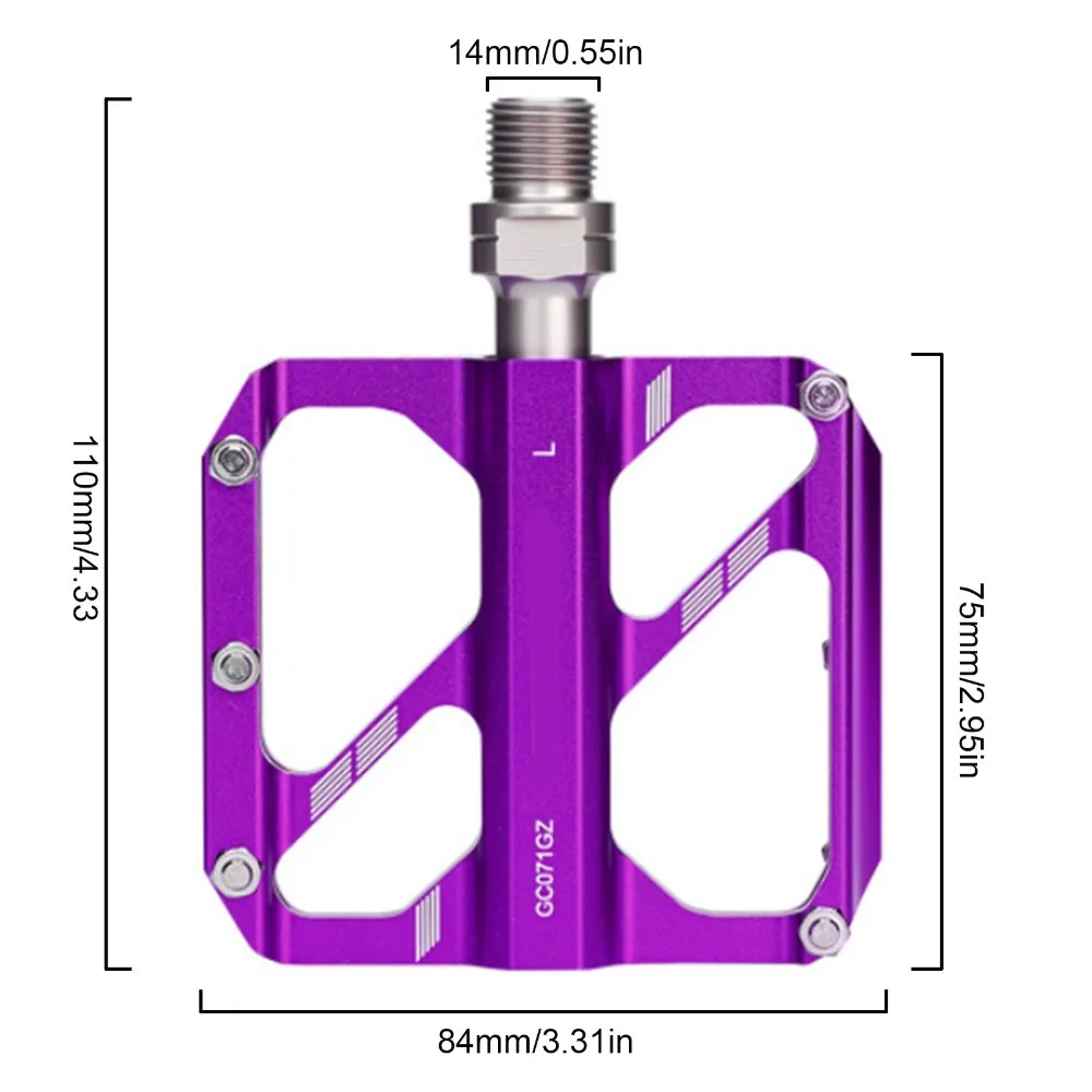 Aluminum Alloy Bike Pedals Non-Slip Chrome Molybdenum Steel Axle Road Bike Pedals Chromium Molybdenum Steel Axle Ergonomic