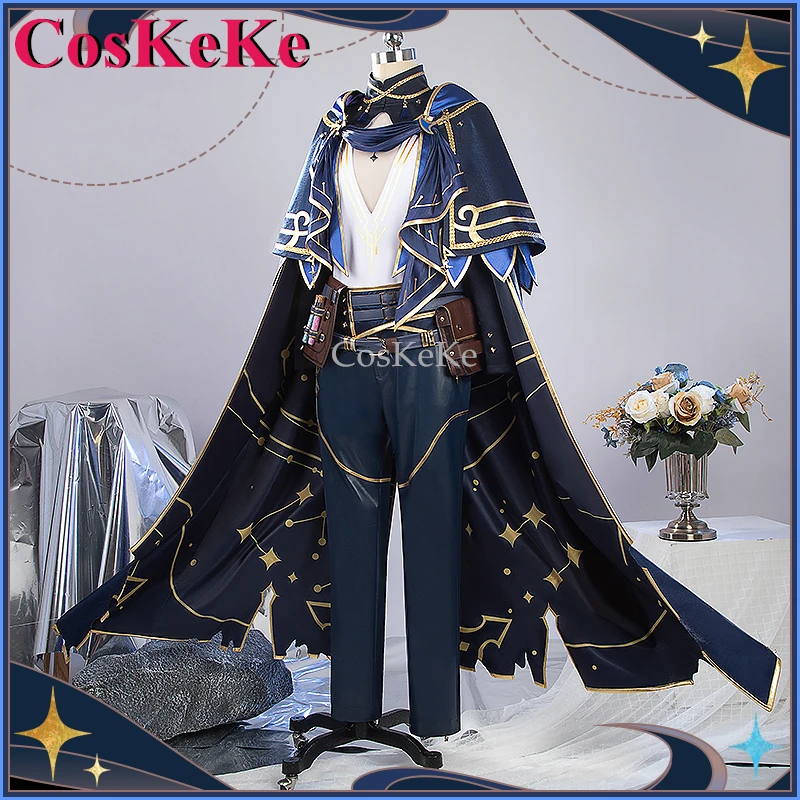 【Customized】CosKeKe Milan Kestrel Cosplay Anime VTuber Costume Fashion Handsome Uniform Halloween Party Role Play Clothing S-XXL