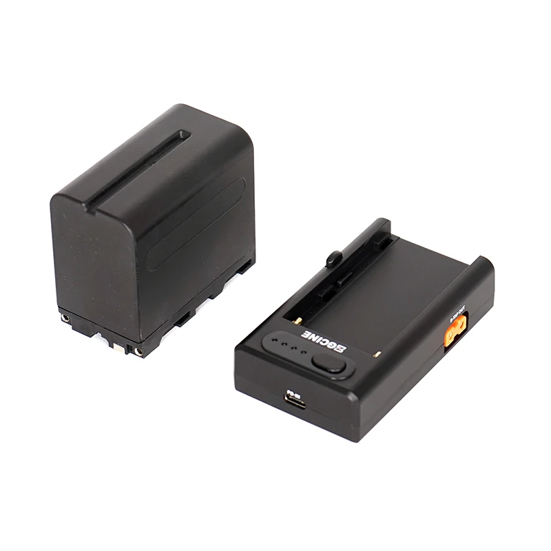 Zgcine NPF-01 Fast Charger NP-F970 F960 Li-Ion Battery Spare Battery for LED Video Lights Monitors SONY Cameras