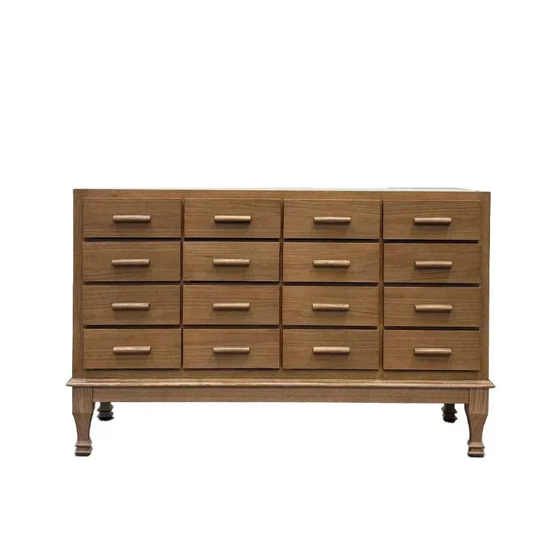 

Italian decorative chest ladder household solid wood multi-functional drawer display bedroom storage cabinetHY