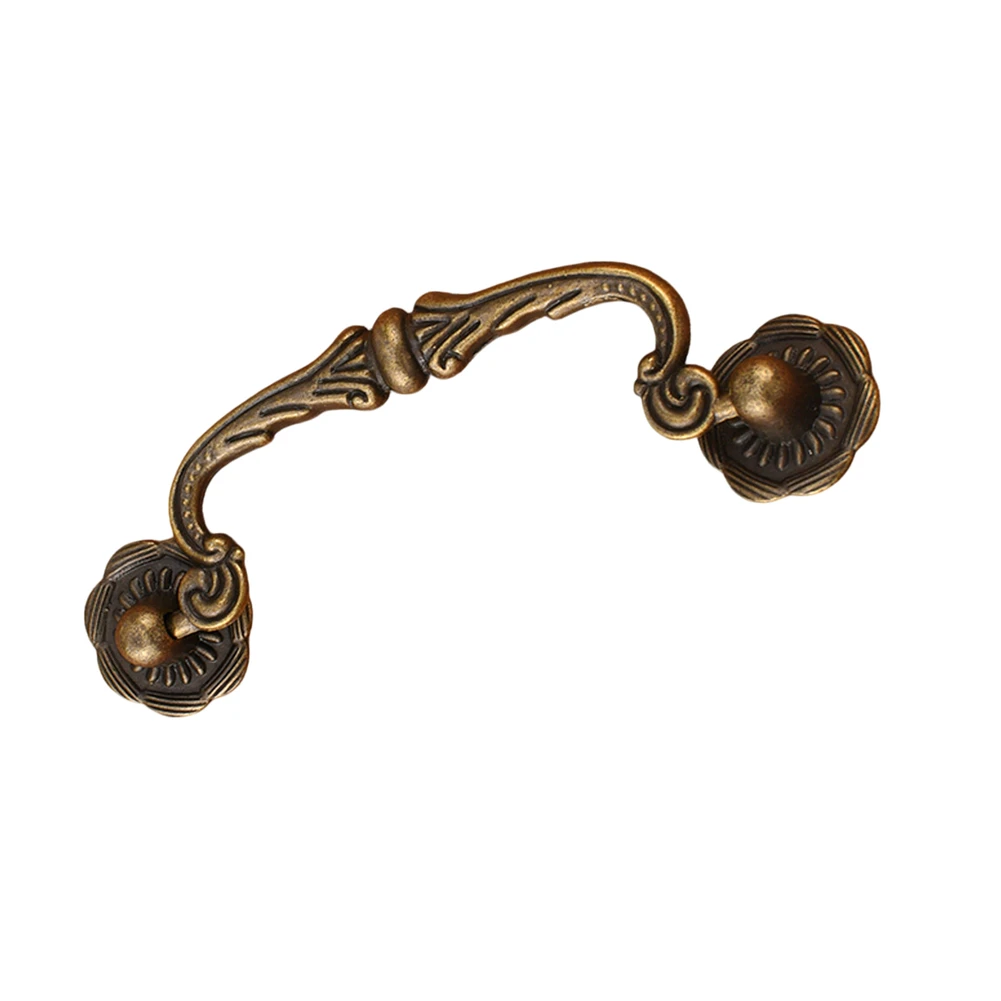 Vintage 86mm Cabinet Pulls Set of 2 Chinese Style Drawer Handles Alloy Material for Kitchen Bathroom Furniture Upgrades