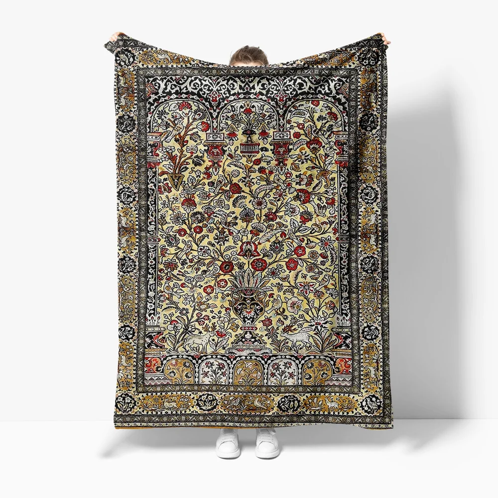 Turkish Kilim Vintage Ethnic Cotton Shaggy Rug Area Rug for Sofa Bed Living Room Decor 130x180cm