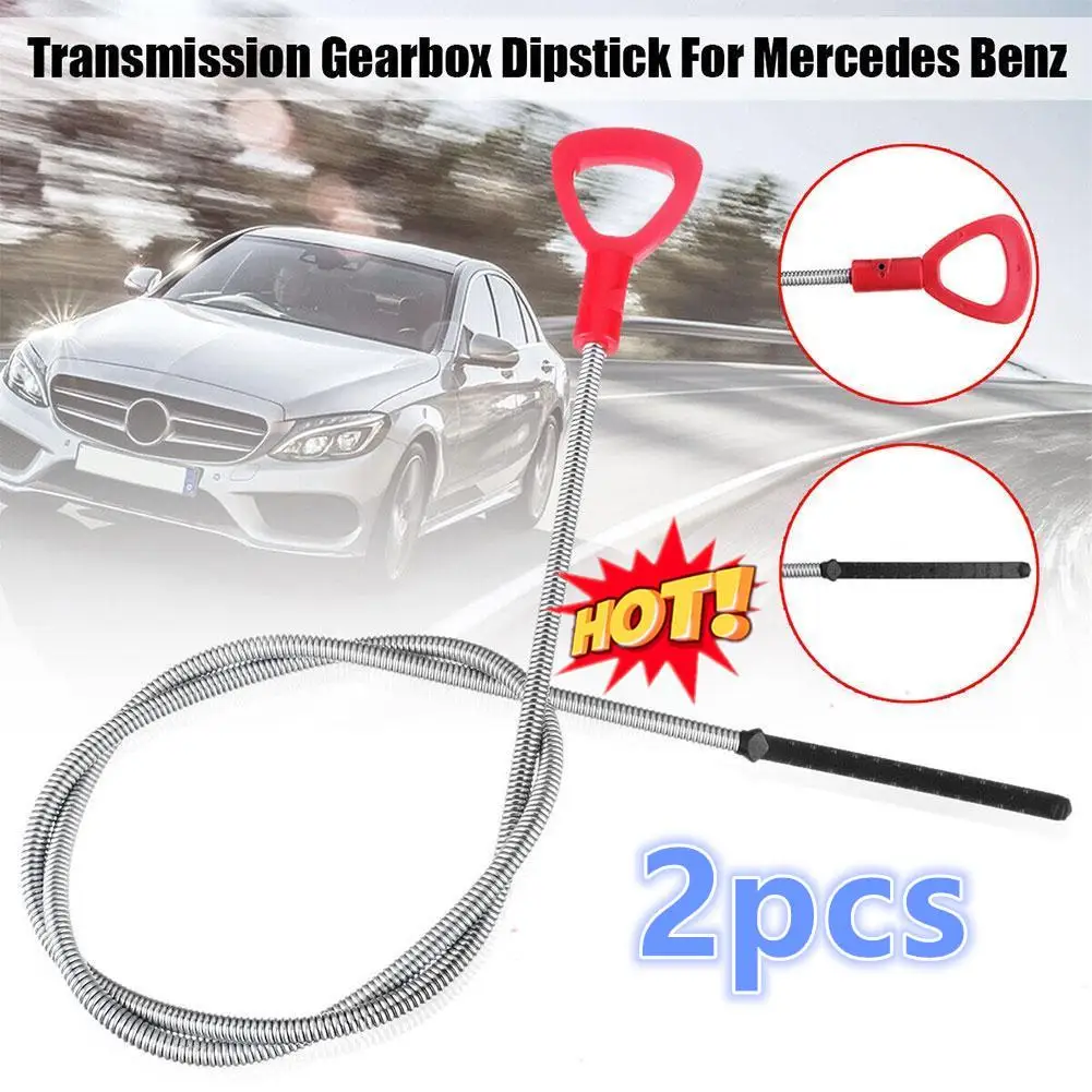 

2x 122cm Car Transmission Engine Oil Fluid Dipstick Tool For Mercedes CL203 S203 S204 W203 W204 A209 C209 S211 W211