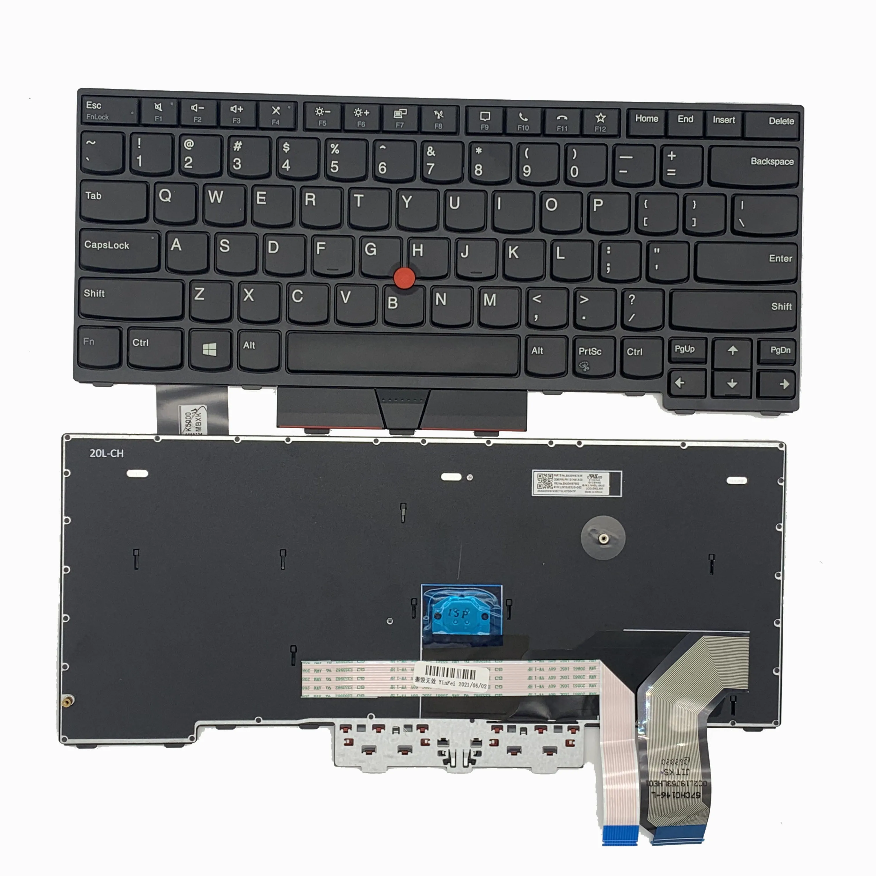 

New Original US English Keyboard For Lenovo Thinkpad L14 Gen 1 Laptop 5N20W67652 5N20W67724 5N20W67652