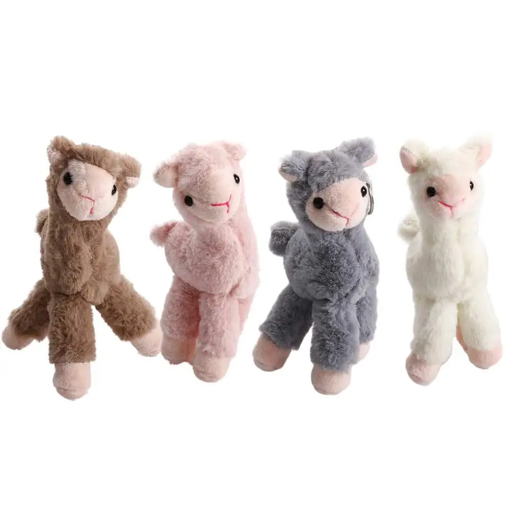Kawaii Backpack Accessory Handmade  Gift Bag Decoration Sheep Key Ring Alpaca Keychain Stuffed  Keychain Animal Keyring