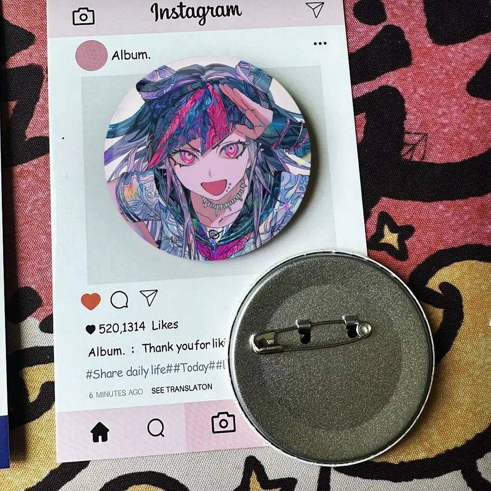 Games Danganronpa Popular Laser Badge Applicable For Backpack Clothes Hats Decor Creative Accessories - view 4