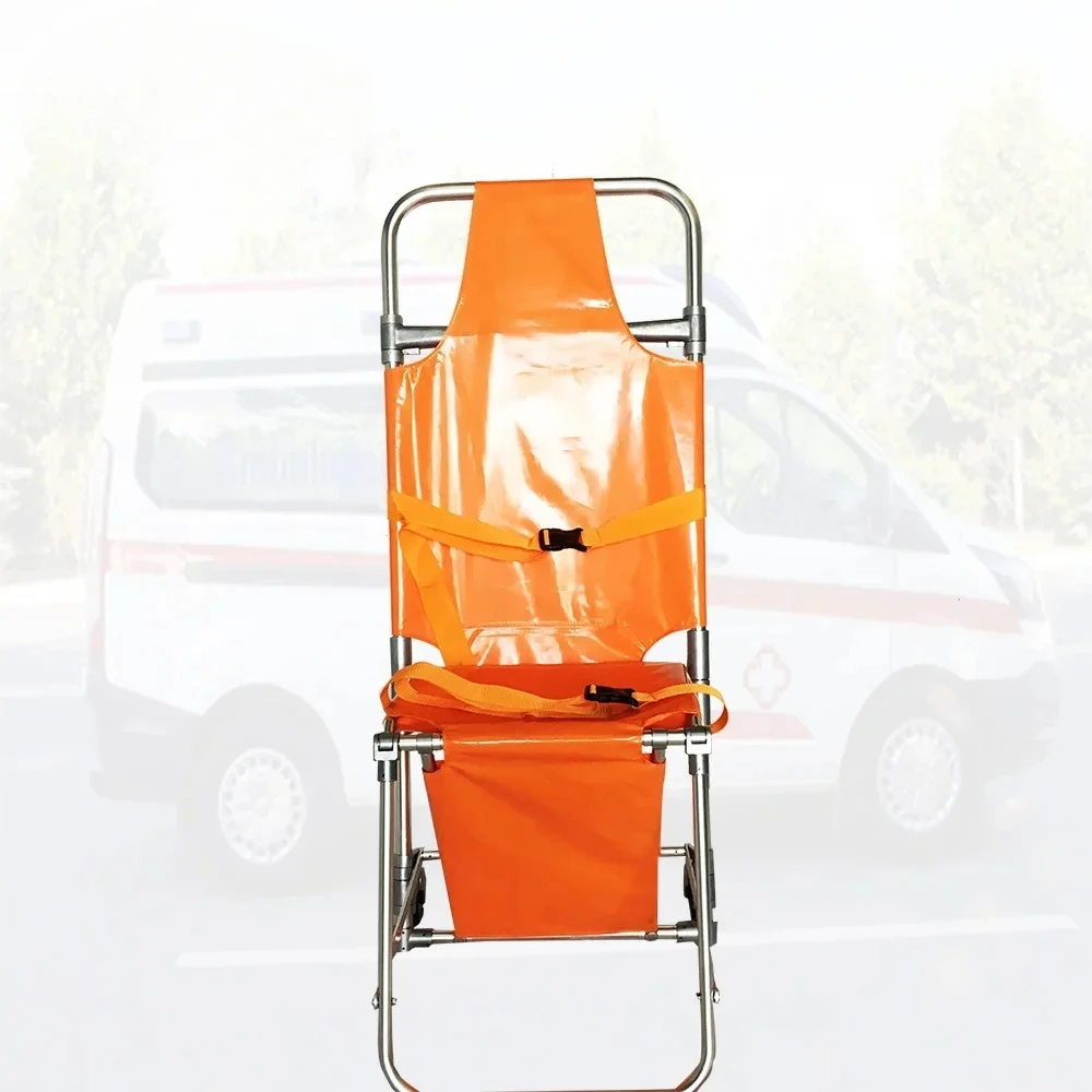 Aluminum Manual Stair Chair Lift Stretcher Can Be Chair or Bed for Ambulance.Folding Chair