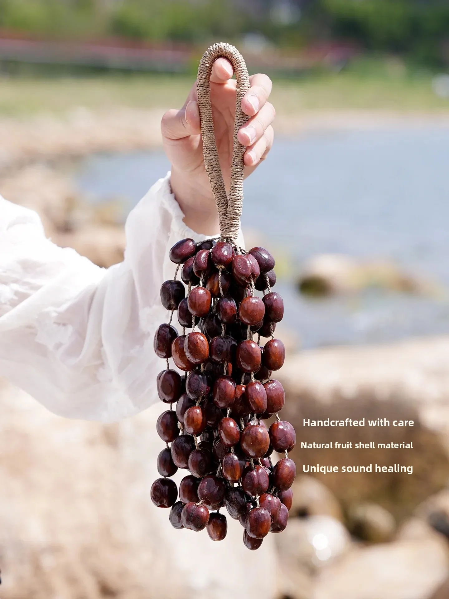 Handmade Natural Fruit  Rattles Healing Yoga Meditation Instrument Peaceful Sound Healing Plant Fruit  Rattles
