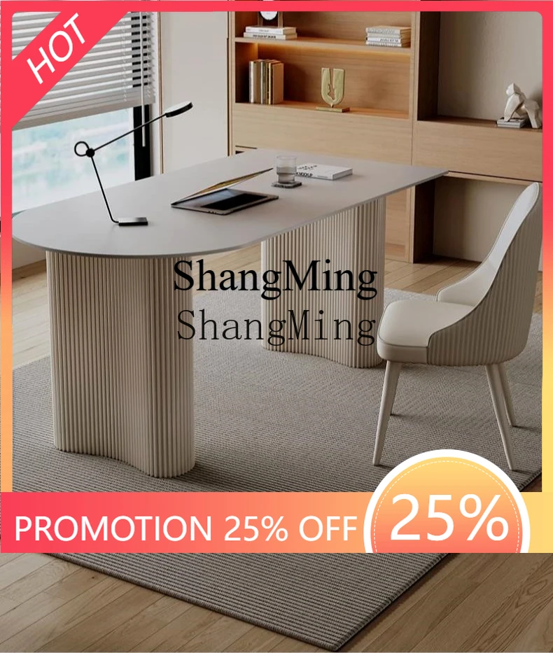 

Изысканный премиальный современный стол ZYY в стиле минимализм с кремовой столешницей, роскошный туалетный столик, письменный стол