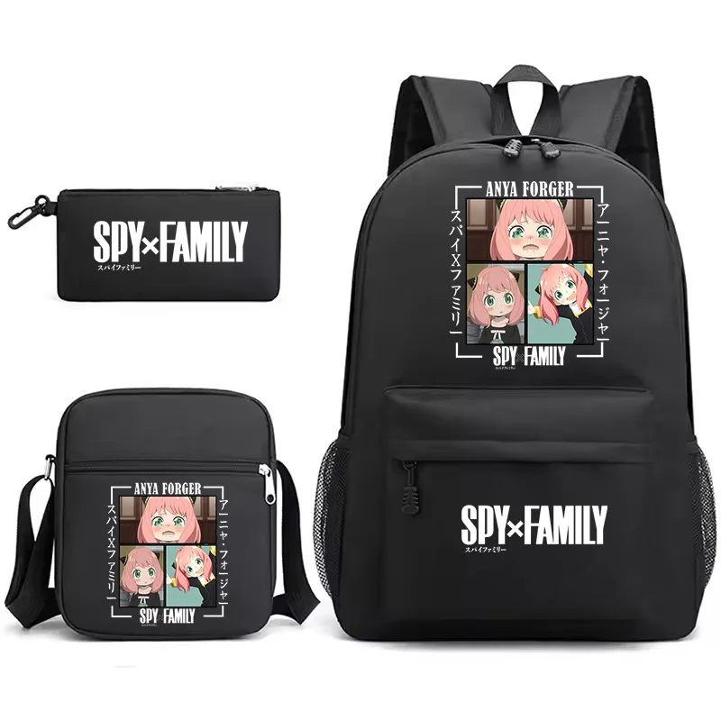 Spy X Family Anya Forger Backpack For Girls Boys 3pcs Set Children Rucksack Lightweight Students Shool Bags Women Laptop Mochila - view 4
