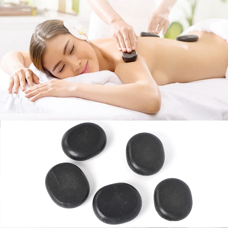 

5 pieces of stone volcanic hot stone massage stone energy SPA essential oil volcano Beauty invigorate the massage stone