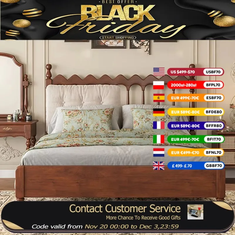 

Headboard Decoration Double Bed Frame Comforter Single King Size Bed Full Size Bases Bedframe Lit 2 Personnes Home Furniture
