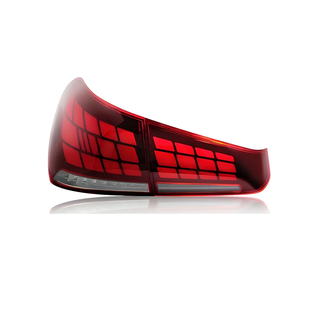 LED Tail Light Assembly For Benz A-Class W177 2019-2022 Upgrade Dragon Scale Style Turn Signal Dynamic Startup Plug & Play