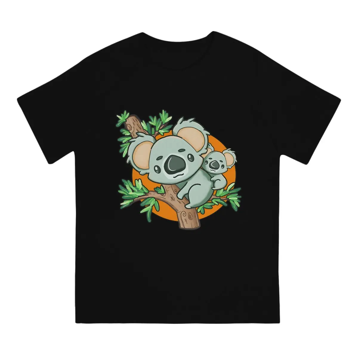 Australian Koala Creative TShirt for Men Mama And Baby Round Neck Polyester T Shirt Hip Hop Birthday Gifts Tops