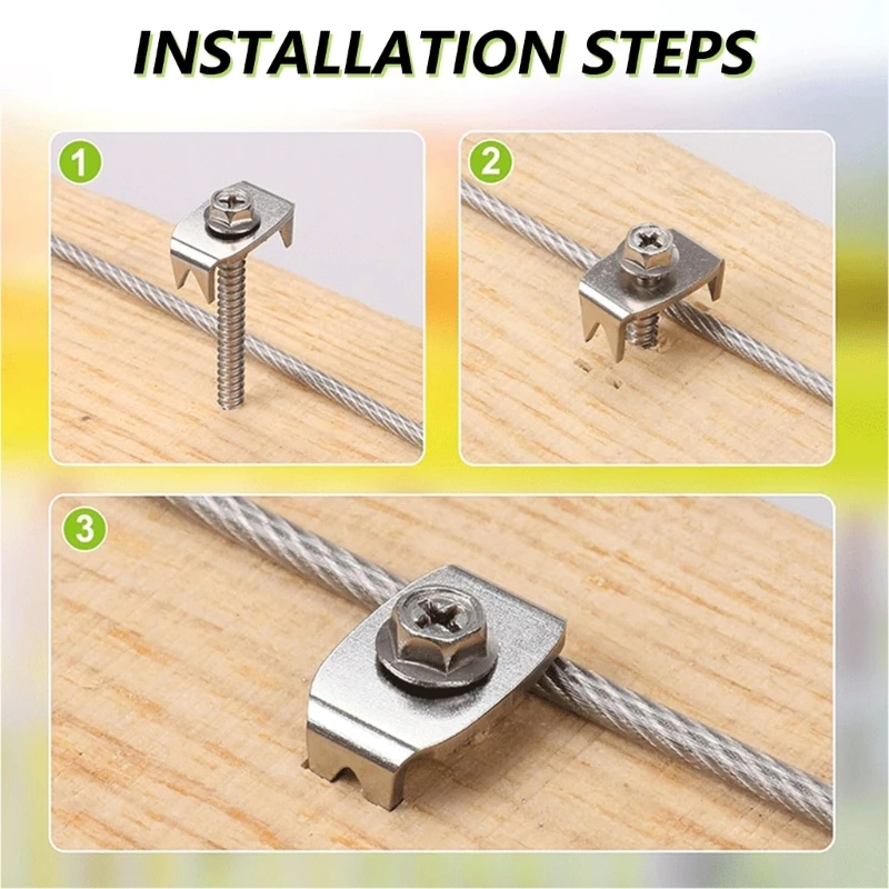 Clavijas metálicas uso múltiple para vallas, anclajes reutilizables para instalación rápida en jardín