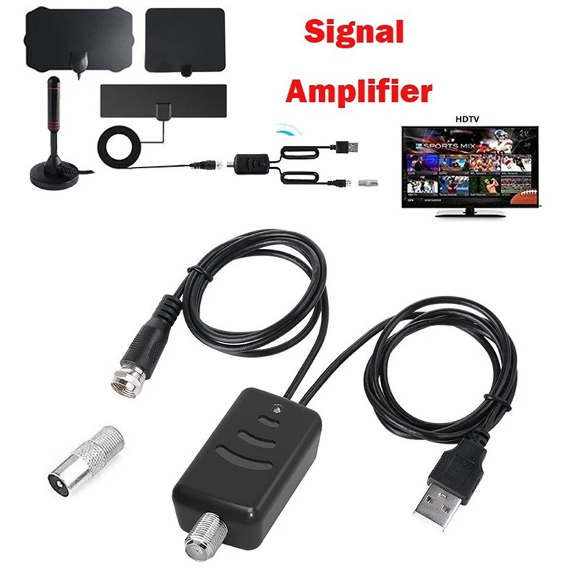 GPS Vehicle Positioning Antenna TV Signal Amplifier Antenna Booster Tuner Digital