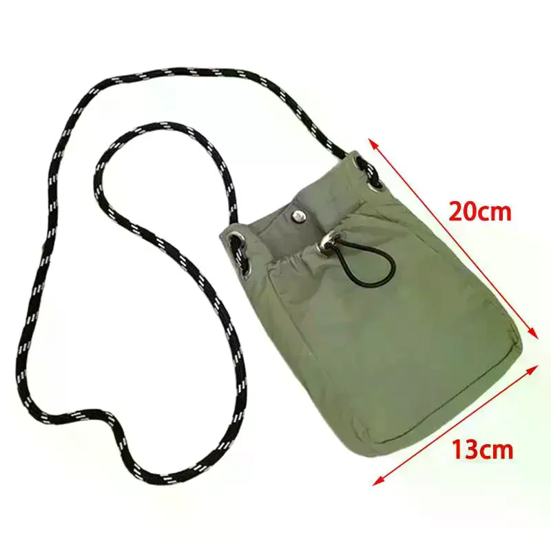 Fotografia 7: Bolsa Transversal de Nylon Macia, Mini Carteira para Celular, Bolsa de Ombro Quadrada Multifuncional, Bolsa Transversal de Lona, Bolsa Carteiro
