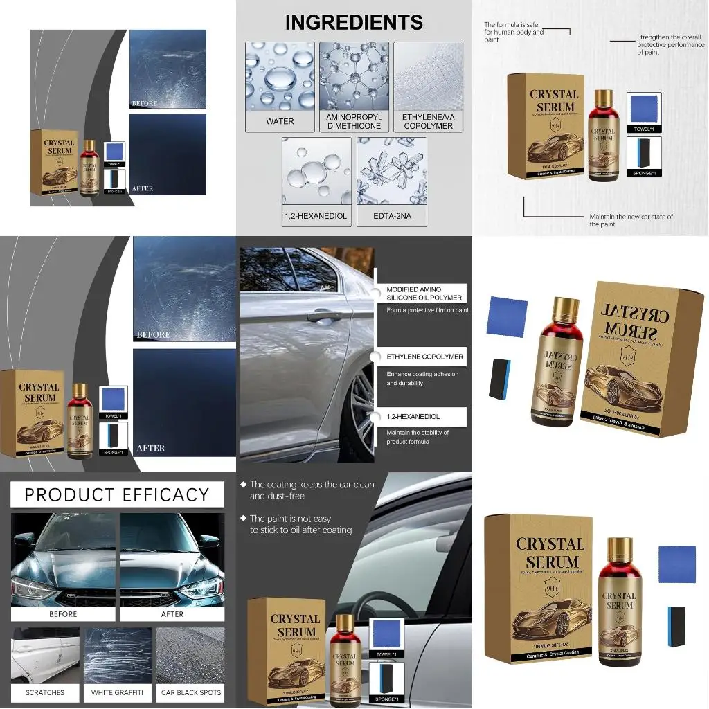Easy To Apply Motorcycles Nanotechnology Ceramic Coating Liquid Set With Hydrophobic Technology For Superior Paint