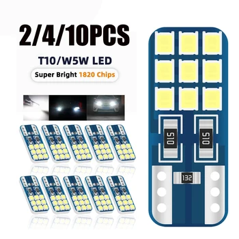 194 168 슈퍼 브라이트 LED 전구, 자동차 맵 웨지 번호판 클리어런스 돔 조명, 주차 조명, 인테리어 사이드 라이트, T10 W5W