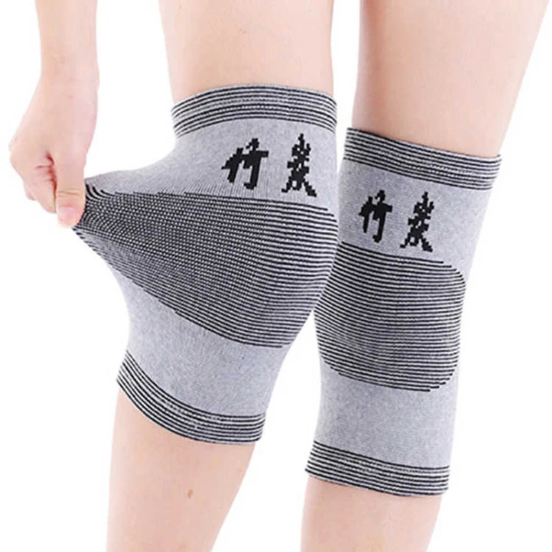

Bamboo Fiber Knee Pads for Warmth & Joint Support, Breathable Elastic Kneecap for Men Women, Sports Running Cycling Arthritis Pr