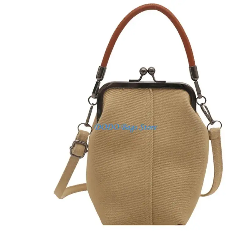 حقيبة الهاتف النسائية قبلة قفل حقيبة كروسبودي حقيبة كتف أنيقة مقبض علوي حقيبة الدينيم حقيبة يد يومية للعمل اليومي