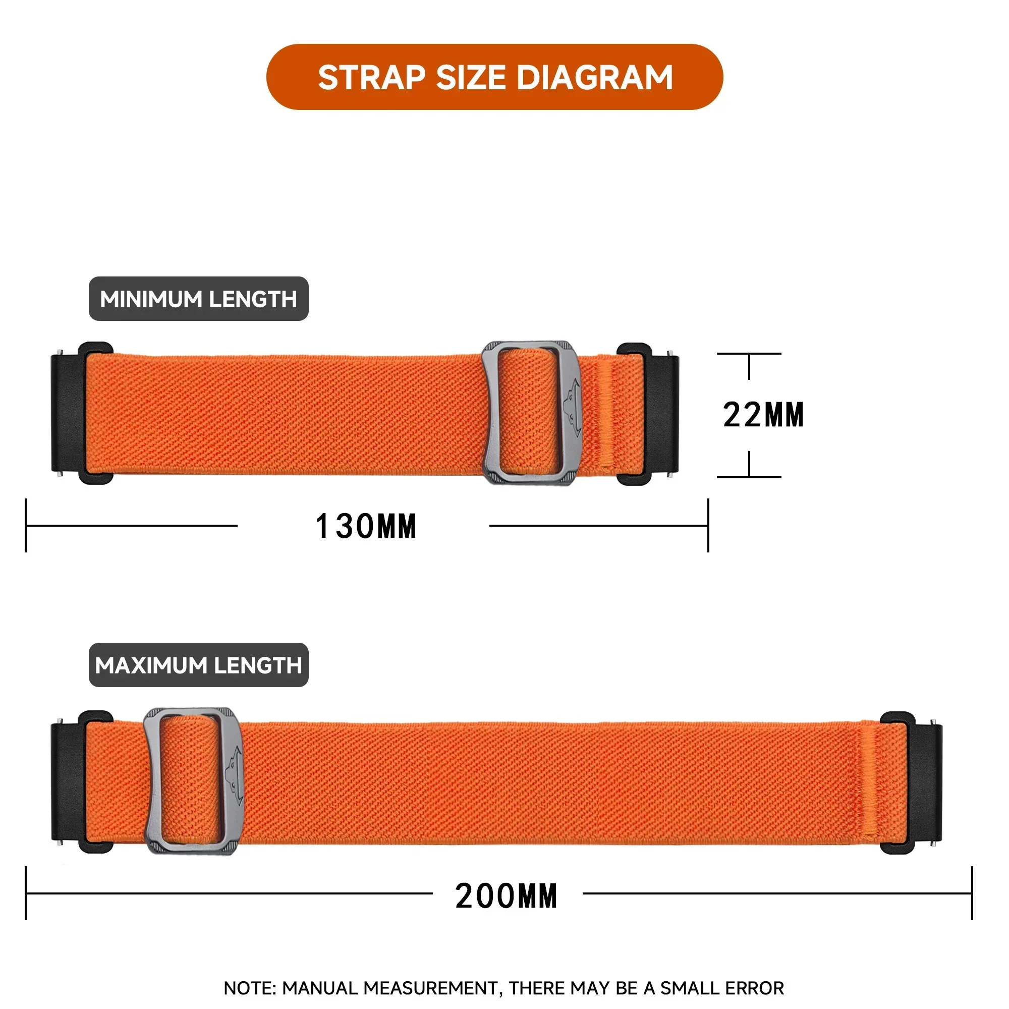 20 mm 22 mm Nylon-Gummiband für Amazfit GTR 47 mm/GTR2/2e/3/3 Pro/4/GTS/2/mini/3/4 Armband für Amazfit Balance/bip 5/Stratos 2 – Detail 8