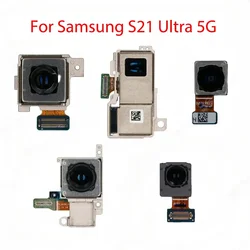 Rear Front Camera For Samsung Galaxy S21 Ultra 5G G998B G998U Frontal Selfie Back Backside Camera Module Spare Parts