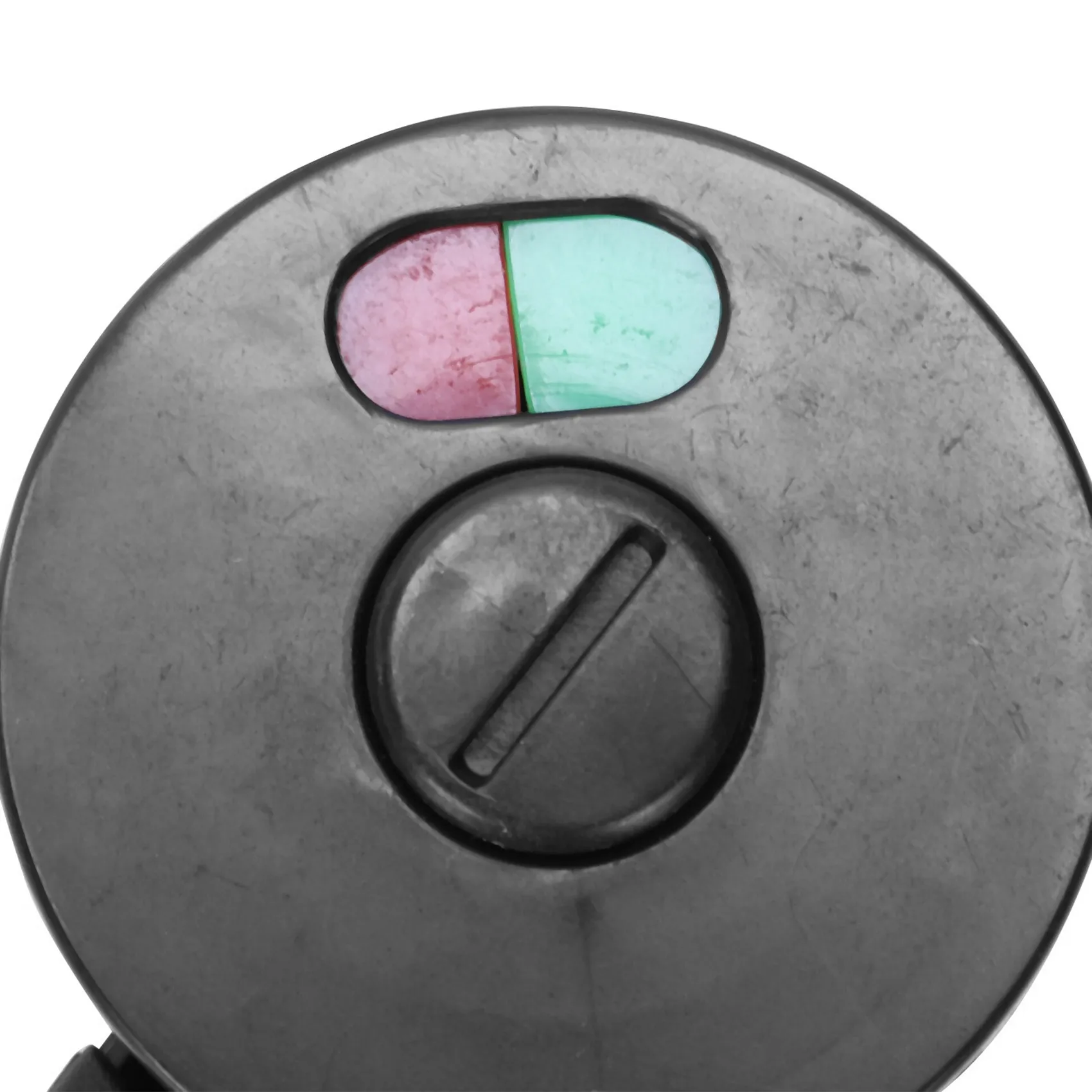 DT17 4Pcs Public Toilet Door Locking Rotating Red Green Indicator Knob Lock, Plastic Bathroom Door Lock for WC Cubicle