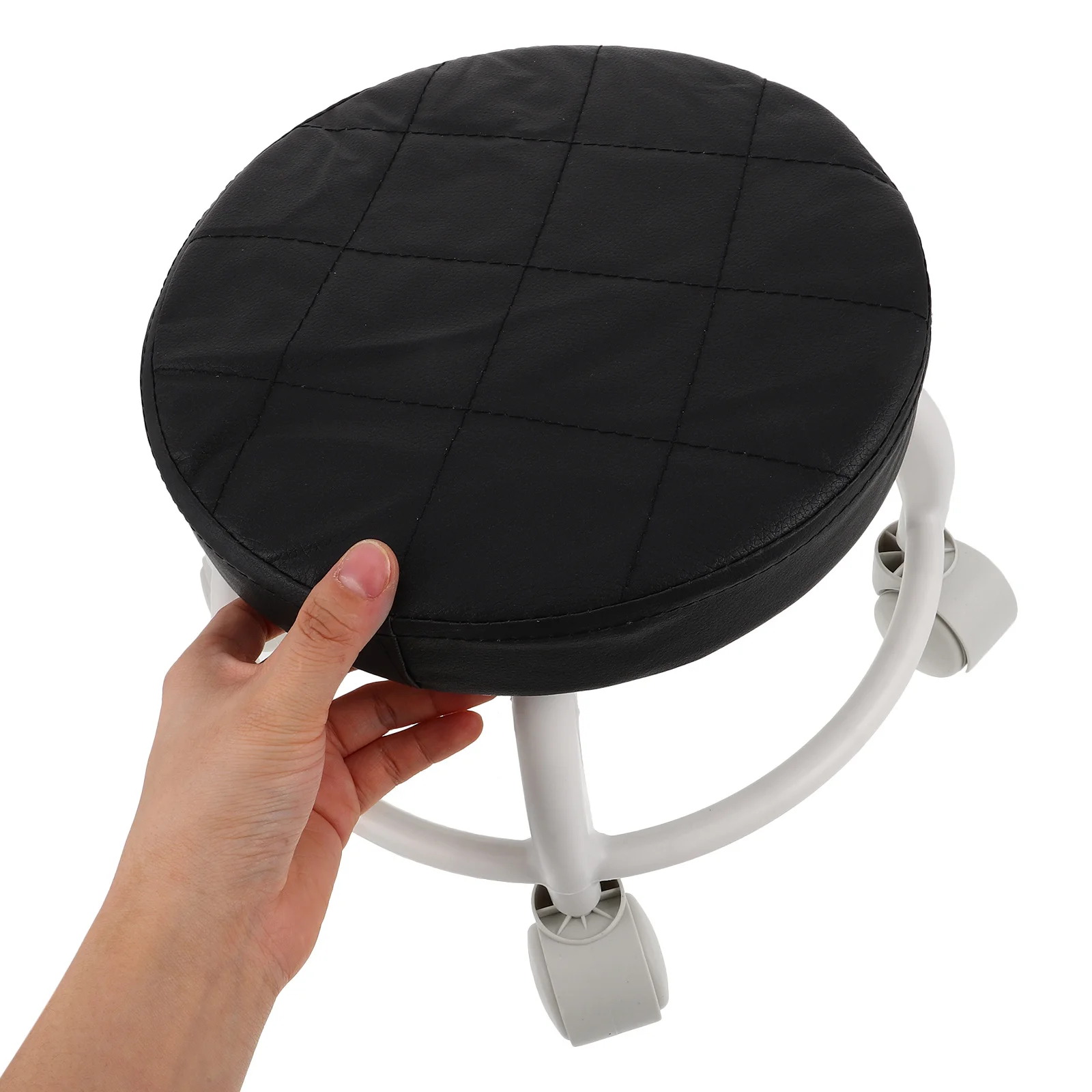 低転がりスツール ユニバーサルホイール PUシート 静音 移動式 ペディキュア サロン スパ 美容トリートメント 製図作業台 ヘビーデューティー