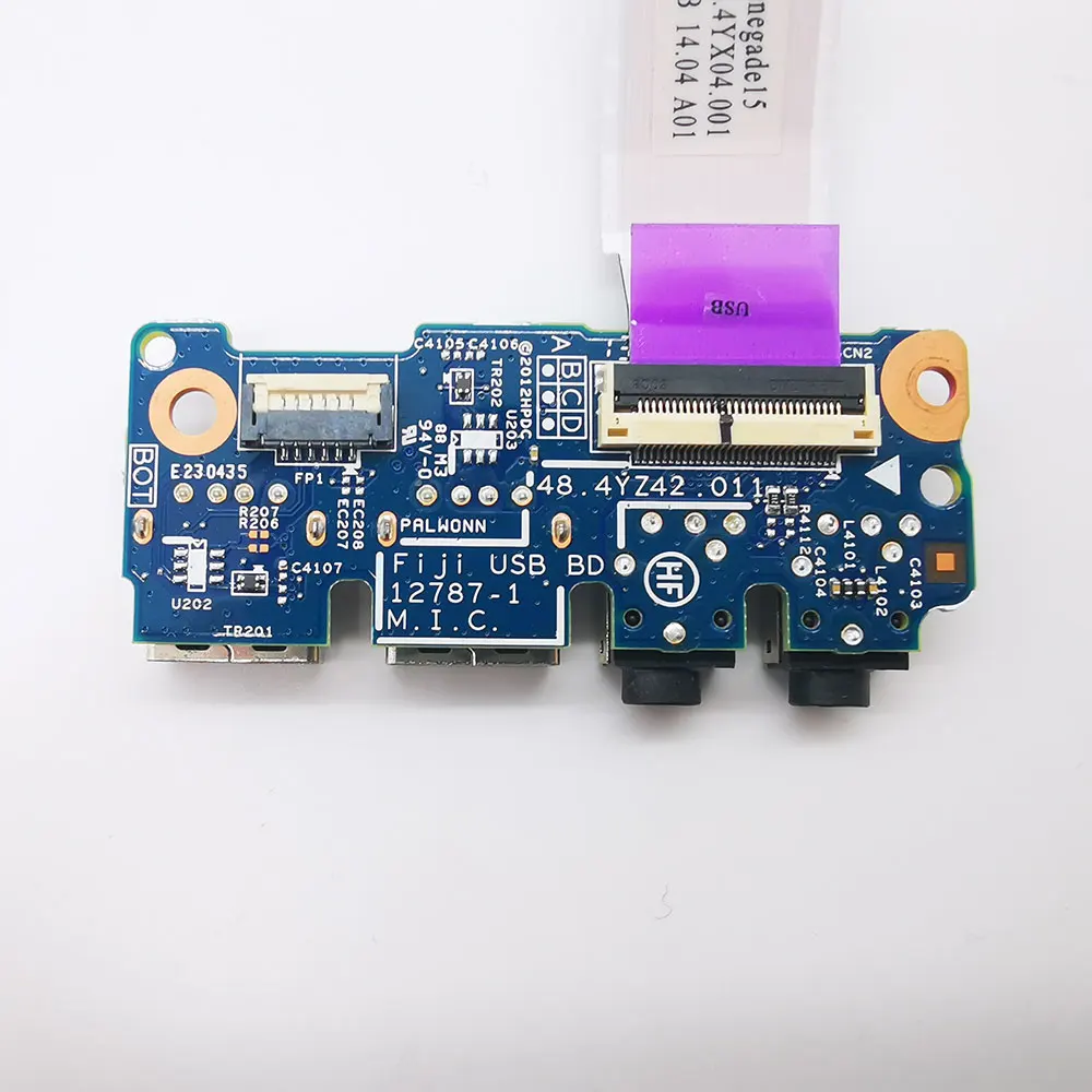 For HP Probook 450 G1 455 G1 440 G1 445 G1 laptop USB Audio headphone jack board 48.4YZ42.011 50.4YX04.001