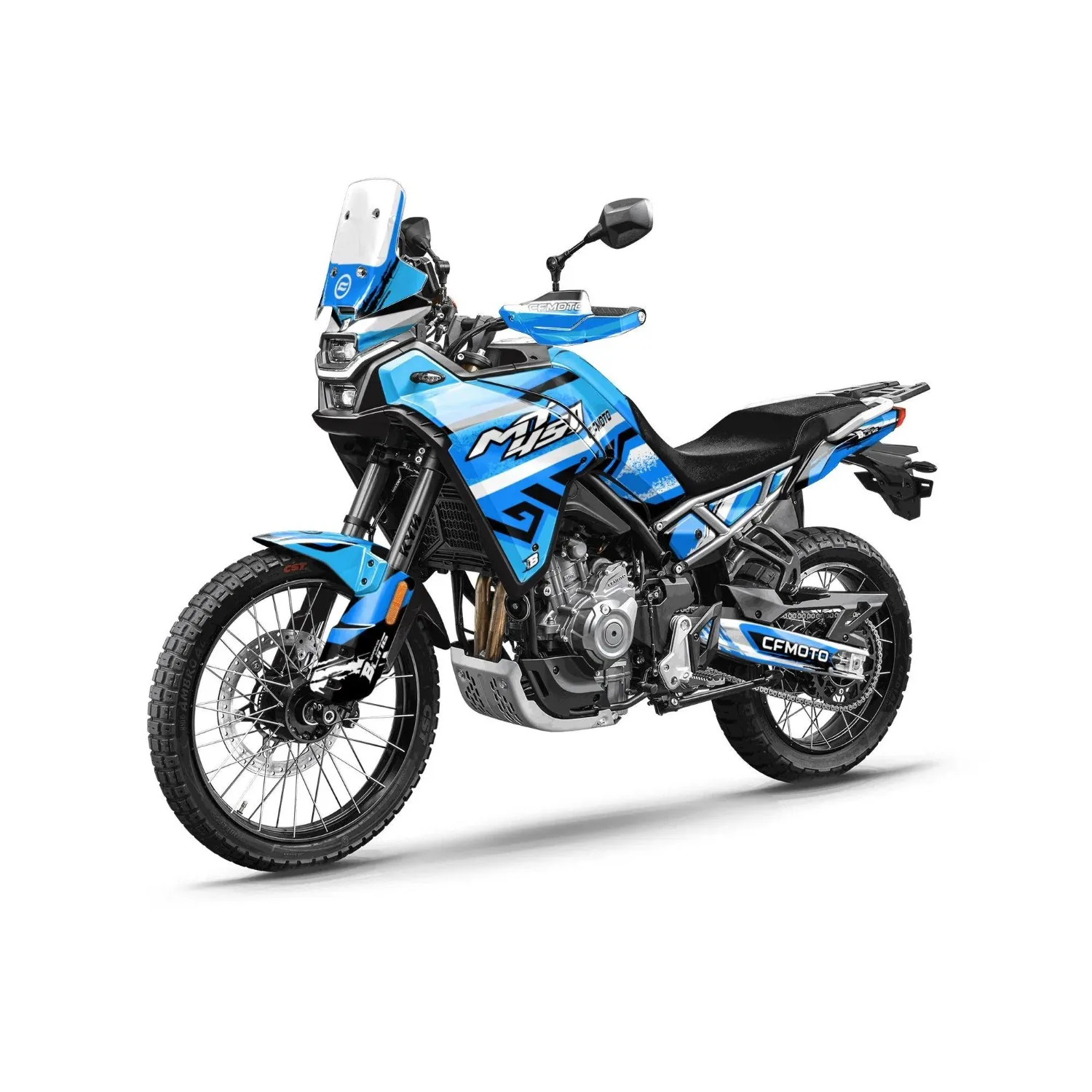 Motorcycle Body Fairing Sticker Decal Protective Street Bike Full Graphic Kit  For CFMOTO 450MT 2024-2026 Design 38