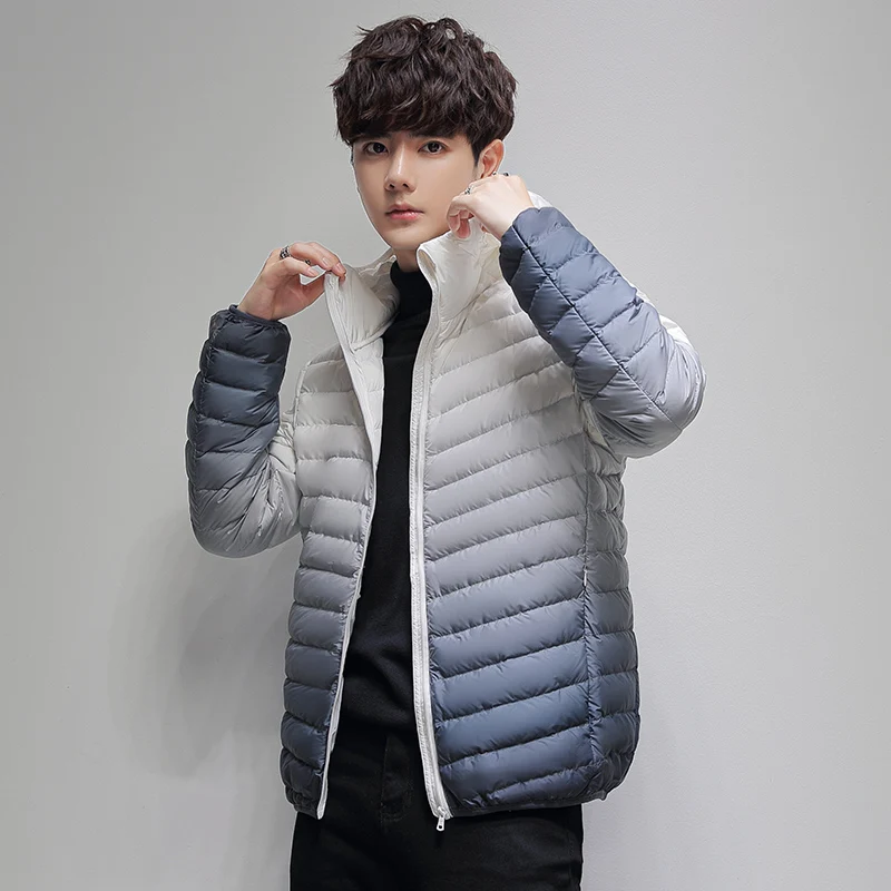 

Winter New Fashion Gradient High-quality Hooded Down Jacket Outdoor Sports and Leisure Fashion Versatile Breathable Warm Jacket