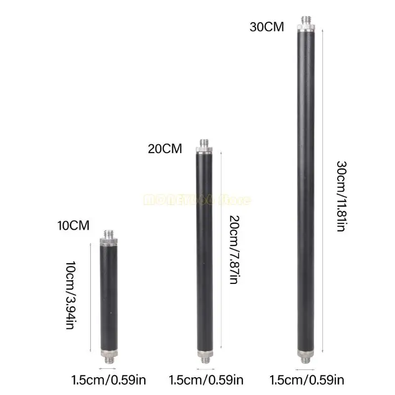 F62C 휴대용 3/8 수컷 ~ 3/8 망원경 조명 스탠드 용 수컷 금속 커넥터로드
