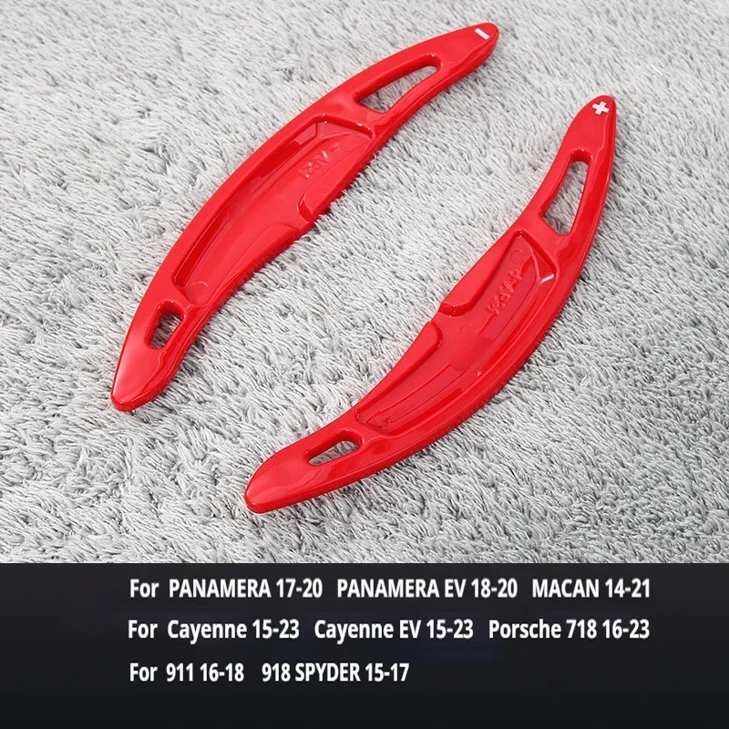 2pcs ABS Car Steering Wheel Shift Paddle Extension Auto Accessories For Porsche Panamera Macan Cayenne 911 718 Spyder 918