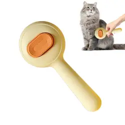 Cat Grooming Brush Cleaning Brush Release Button Slicker Comb Dog Shedding Brush Cat Hair Removal Brush Tangled Hair Brush For