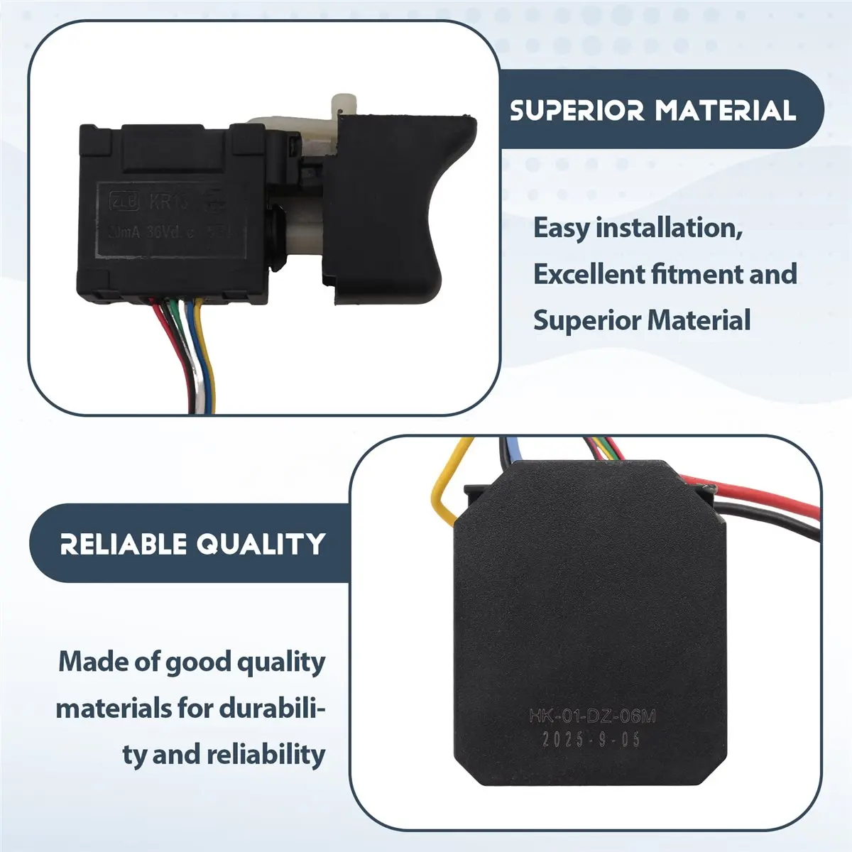 ~MUST HAVE Lithium Electric Dril Brushless Motor Assembly 21v 12teeth Control Board Brushless Lithium Drill Motor Assembly