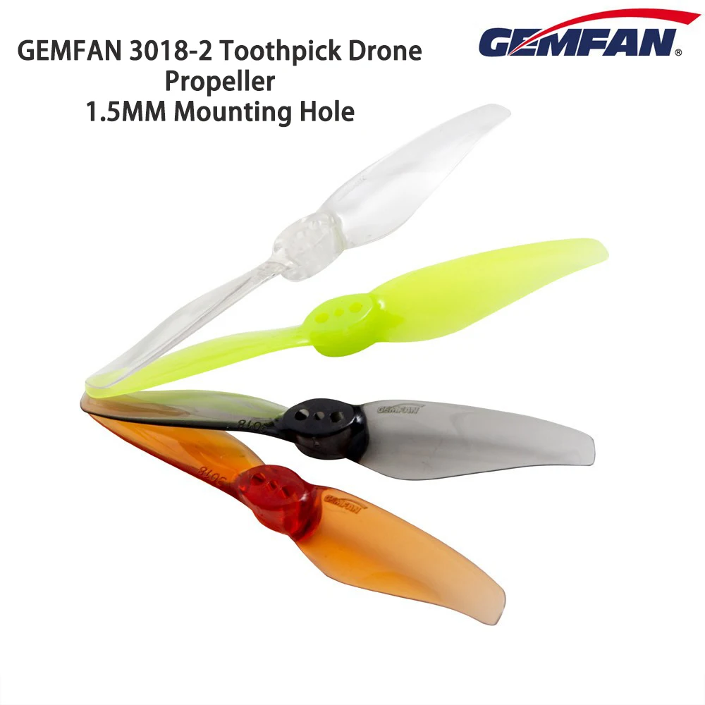 4 Pares/8 Peças Hélice Gemfan Hurricane 3018 3x1.8 de 3 polegadas para Drone RC Quadcopter FPV Racing Acessórios DIY Peças de Reposição