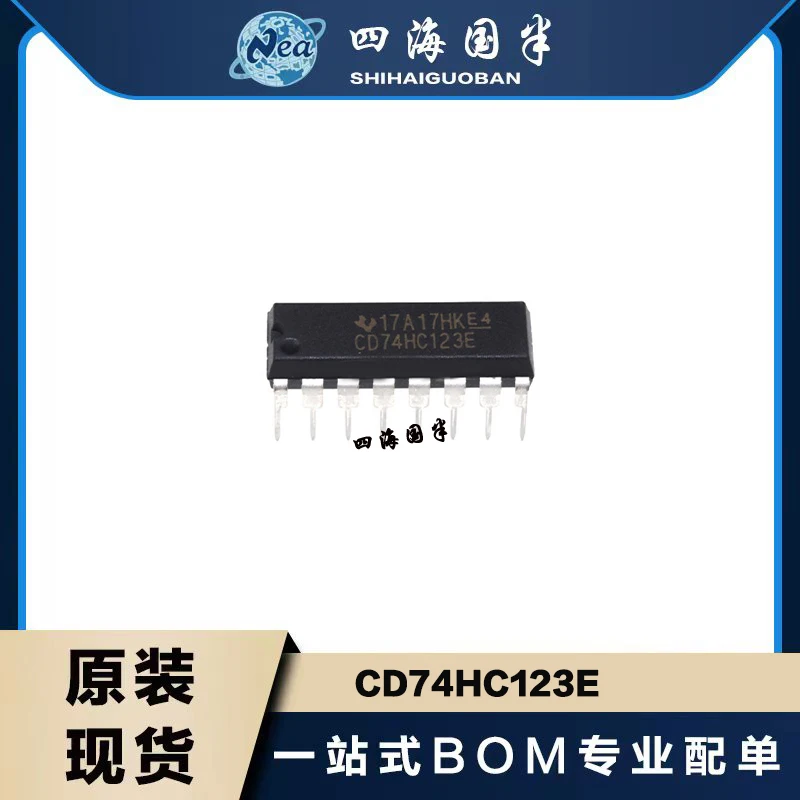 10PCS/LOT NEW CD74HC123E CD74HC221E DIP16 CD74HC High Speed CMOS Logic Dual Retriggerable Monostable Multivibrators with Reset