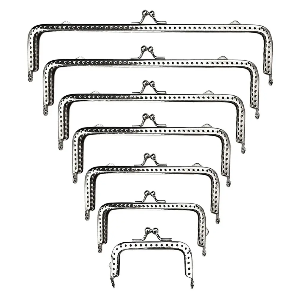 Purse Clasp Frame Bag Kiss Clasp Lock Vintage Metal Purse Frame for DIY Craft Purse Bag Making