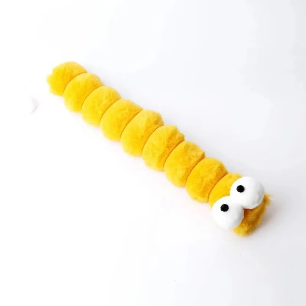 Caterpillar Cat Chew Chew-Resistant Scratch Resistant Interactive Cuddle Soft Comfort Bite-Proof Cat Teaser Stick