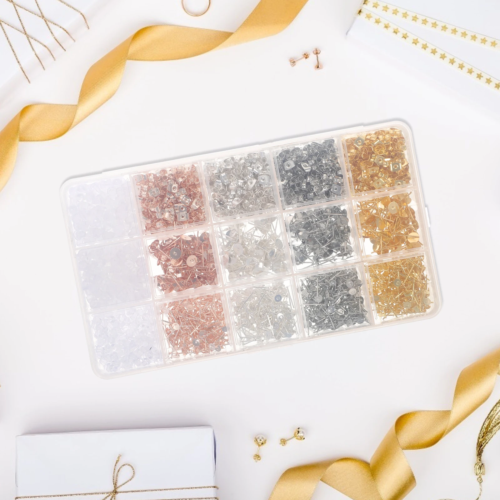 

Earring Making Kit Plastic Findings Barbell Stud Earrings Supplies Jewelry DIY Accessories Fashion Ear Decorations