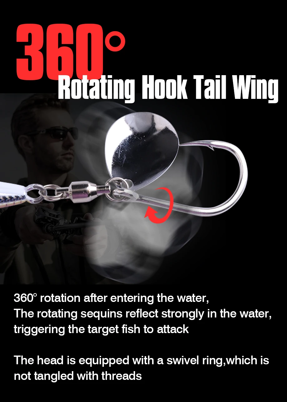 FJORD 30g 40g 60g 80g Metall Jig Angeln Köder Schwanz Spinning Mit Haken Künstliche Köder Harte swimbait Meer Angeln Zubehör – Detail 5