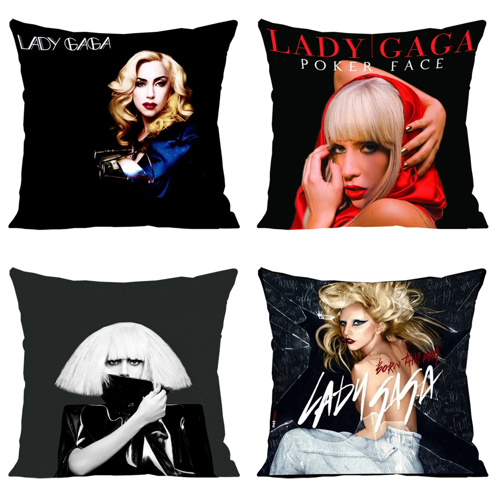 

Cover for Pillow Cases Decorative L-Lady Gaga Luxury Cushion Cover for Living Room Cushions Home Decoration Bed Pillowcases