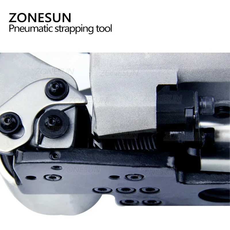 ZONESUN Portable Strapper Sealing Tool Pneumatic XQD-19/25 Tyre Pallet Belt Band Capping Strapping Machine Sealer and Tensioner