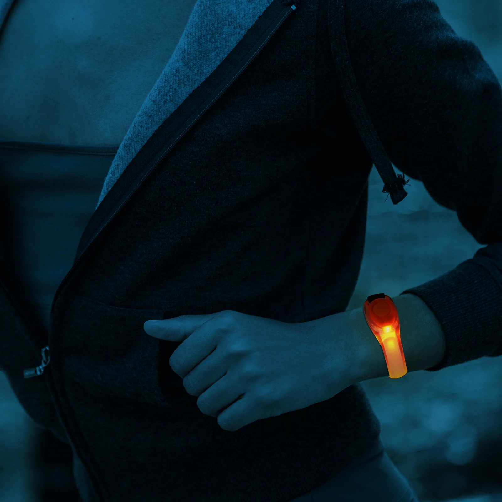 

1pc Led Glow Bracelet Luminous Hand Ring Reusable Pvc Durable Outdoor Sports Running Camping Skating Rink Gift For Adults