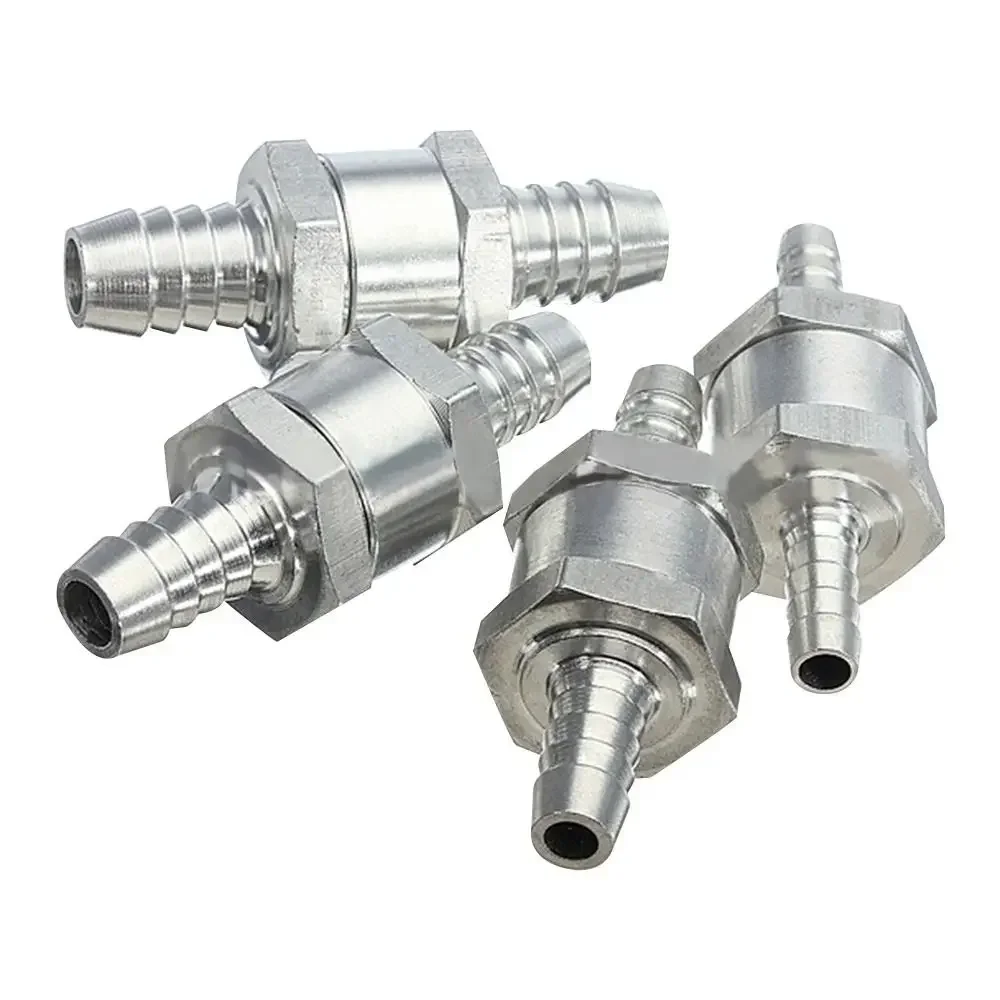 

6/8/10/12mm Car Automotive One-way Check Valve Aluminium Alloy Vehicle Check Valve Fuel Non Return Petrol Diesel Oil Water