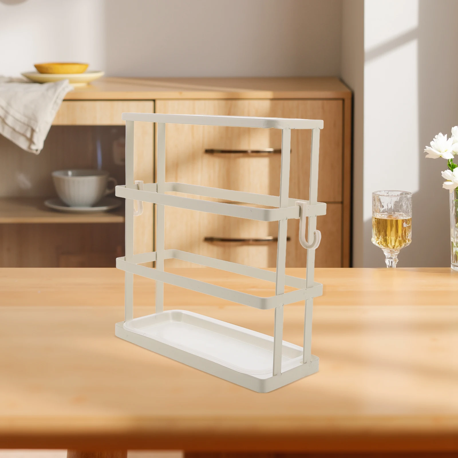 

1pcs Universal 6-Slot Carbon Steel Knife Block Holder Kitchen Knife Storage Rack Countertop Wall Mount Organizer For Knives