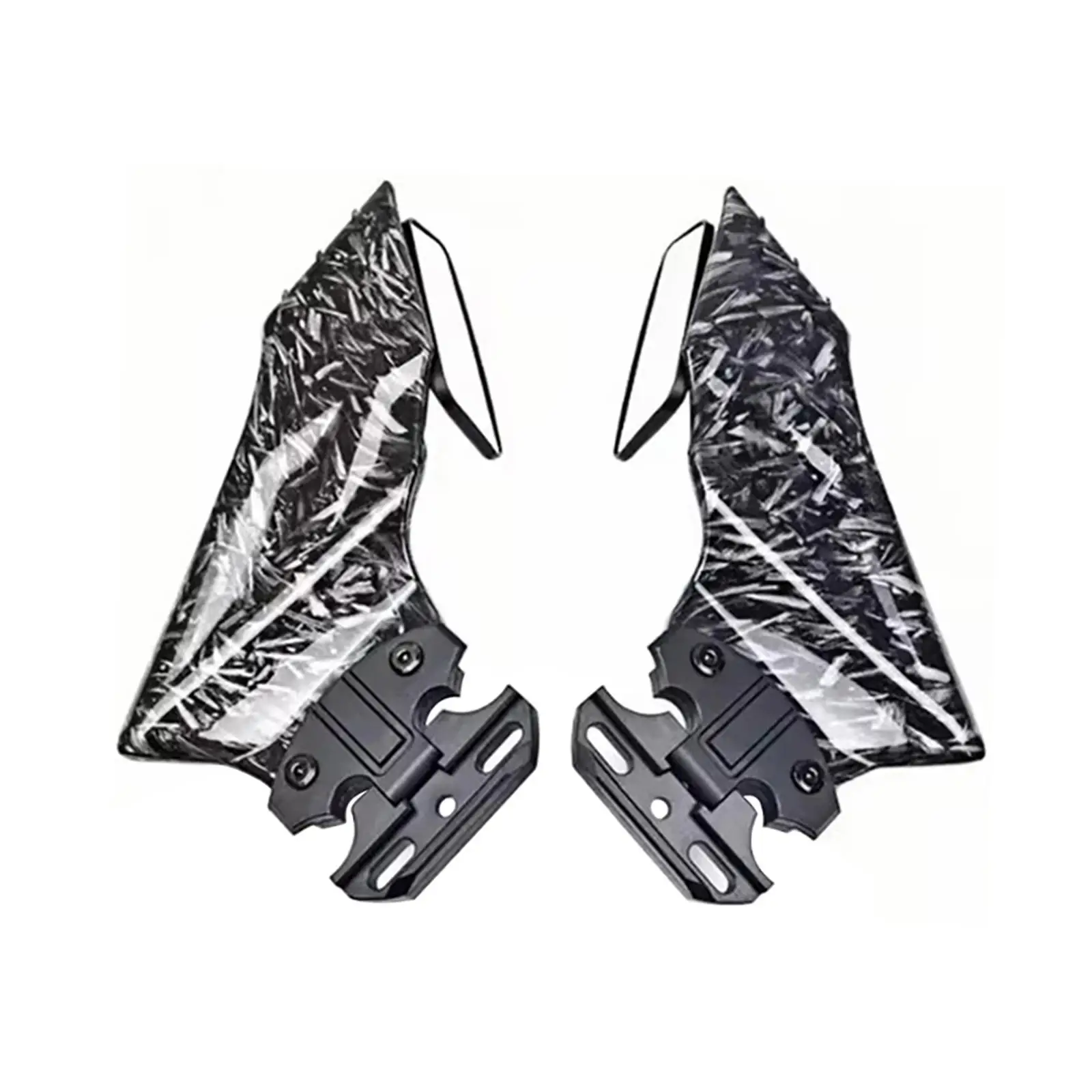 

2 Pieces Motorcycle Wind Wing Side Mirrors Generic Replacement Adjustable Professional Rearview Mirror Motorbike Accessories